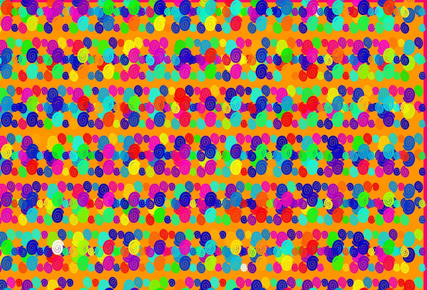 Light Multicolor, Rainbow vector pattern with lava shapes.