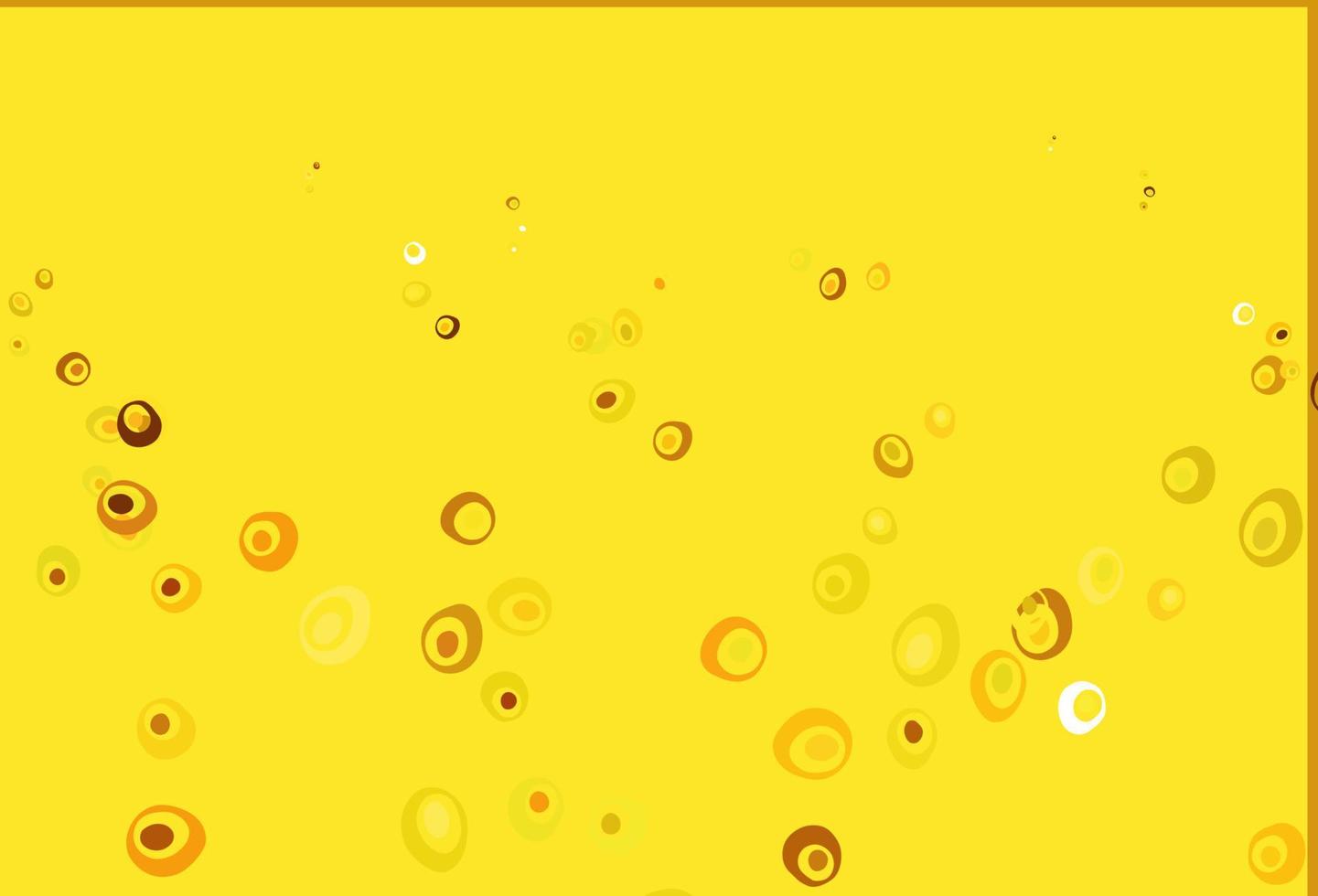 Light Orange vector template with circles.