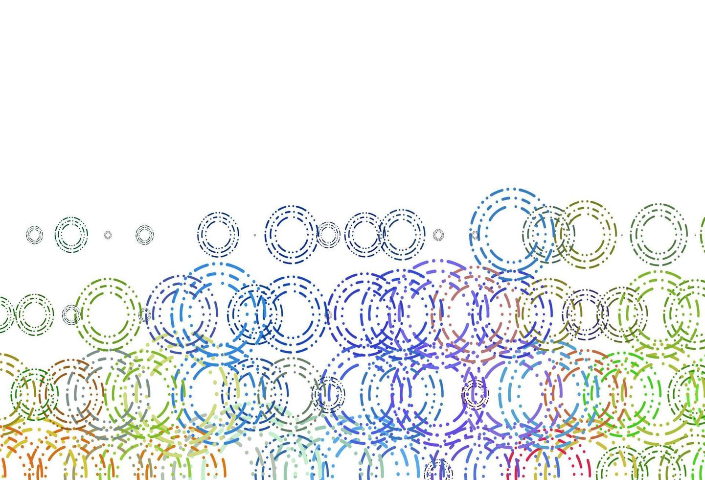 Light Multicolor, Rainbow vector pattern with spheres.