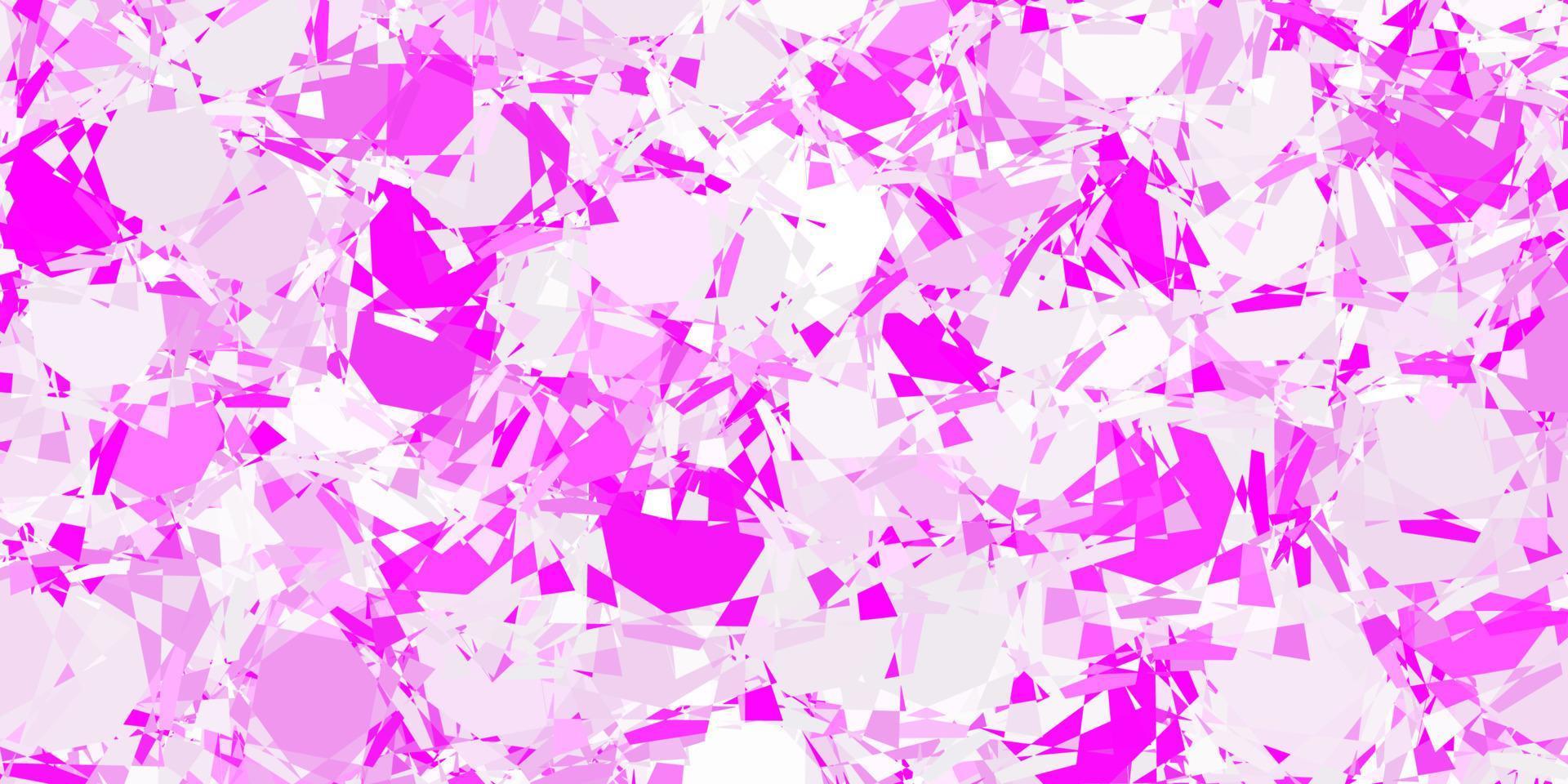 Light Purple, Pink vector background with polygonal forms.