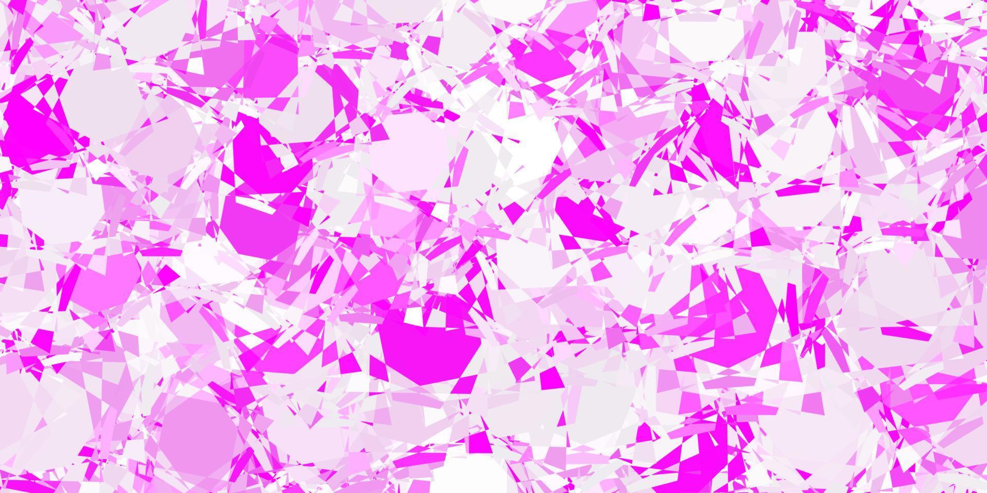 Light Purple, Pink vector background with polygonal forms.