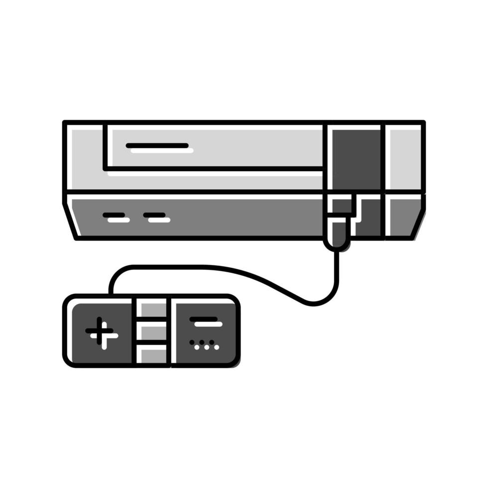 ilustración de vector de icono de color de consola de videojuegos