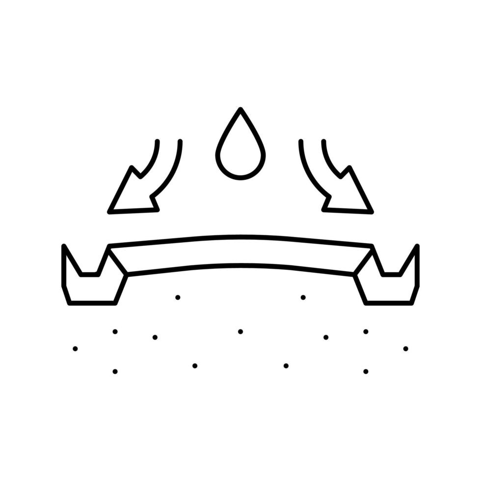 highway drainage system line icon vector illustration