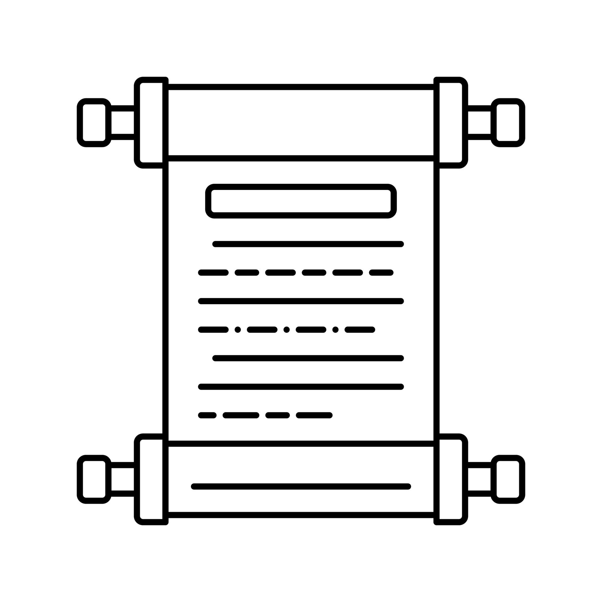 history scroll ancient greece line icon vector illustration 18997186