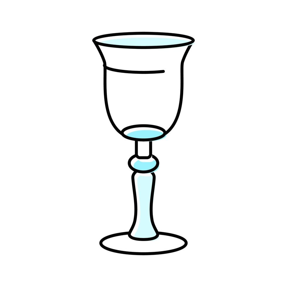 bar wine glass color icon vector illustration