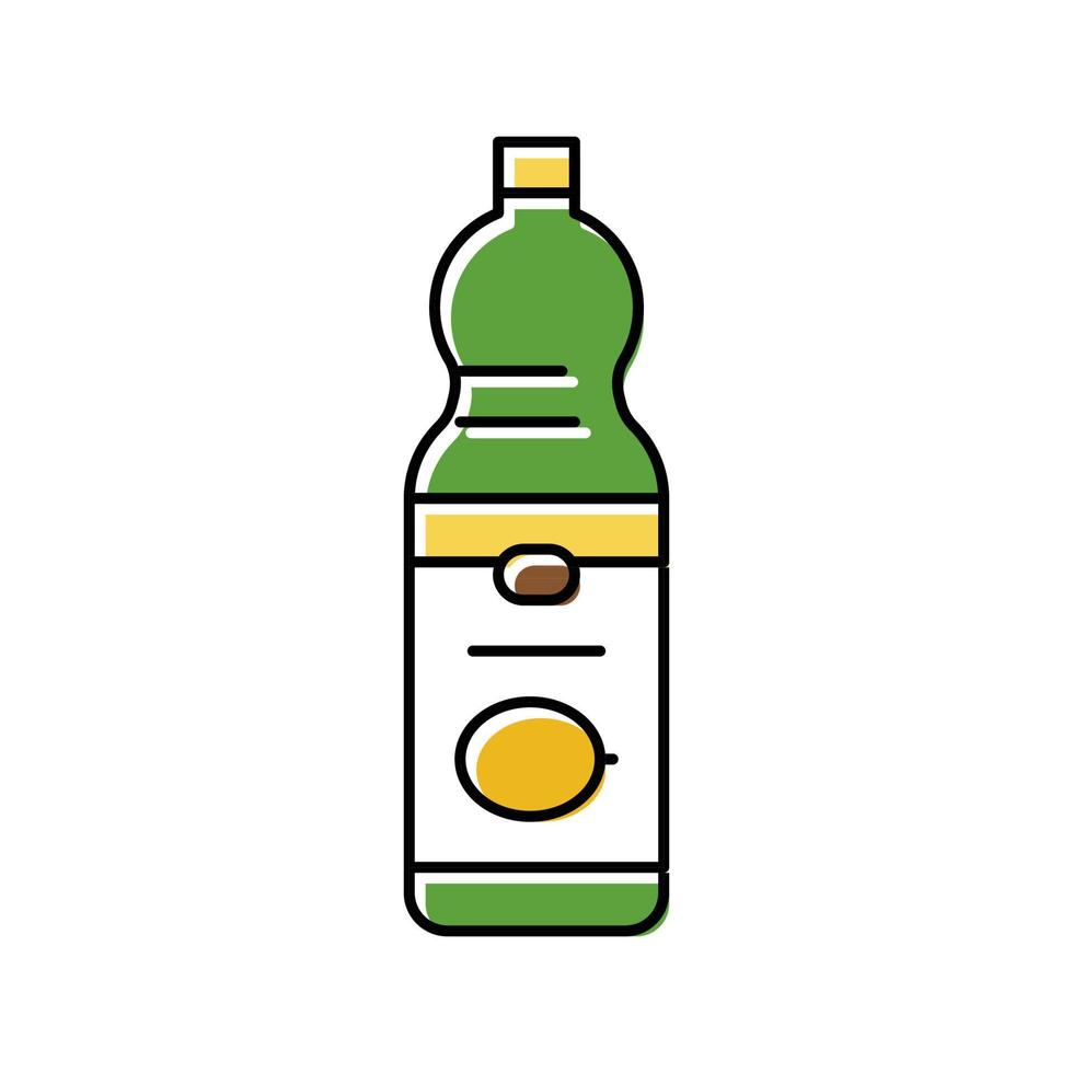 juice lemon bottle color icon vector illustration