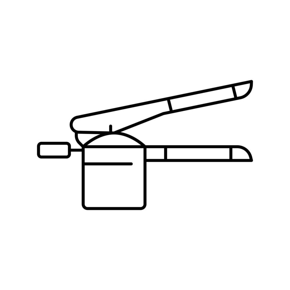 ricer potato line icon vector illustration