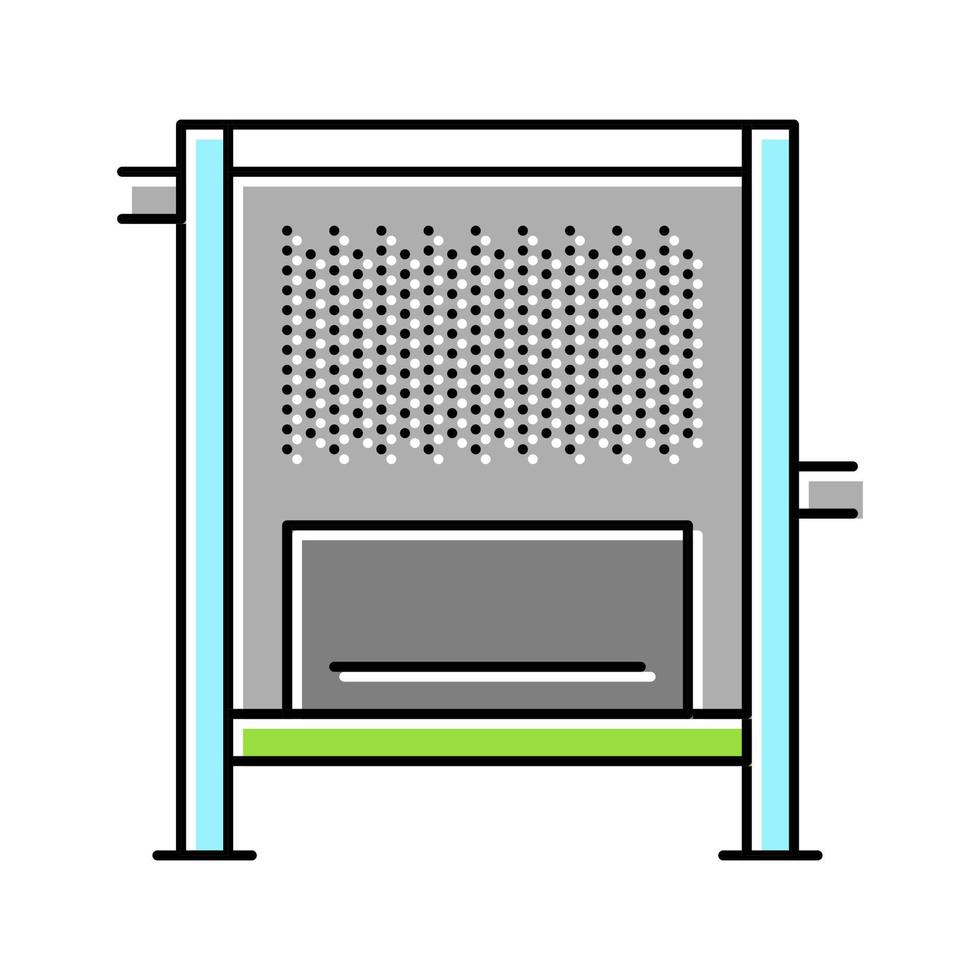 Ilustración de vector de icono de color de producción de cerveza de filtración