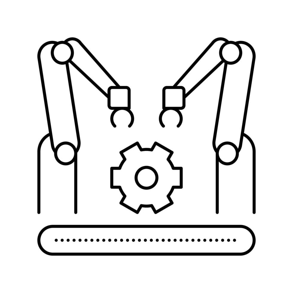 factory conveyor car line icon vector illustration