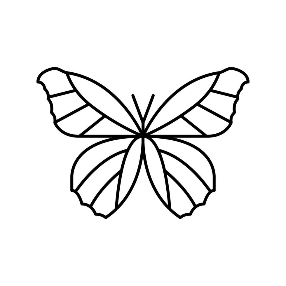 ladybug insect line icon vector illustration
