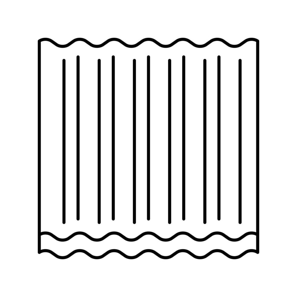panel corrugated asbestos line icon vector illustration
