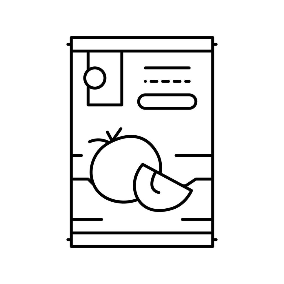 tomato paste line icon vector illustration