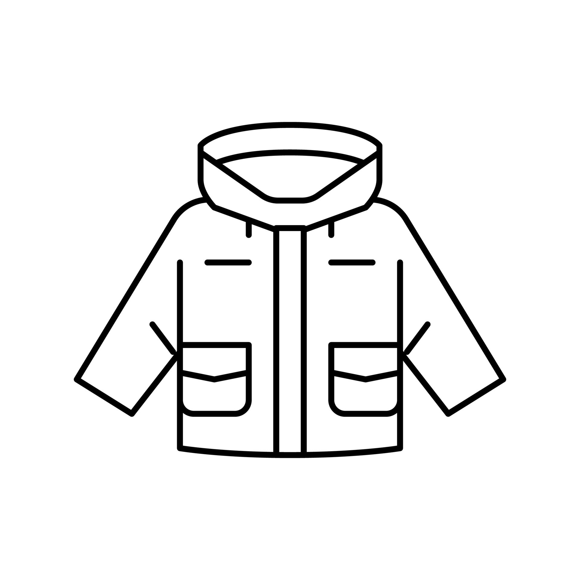 utility jacket girl baby cloth line icon vector illustration 18998562