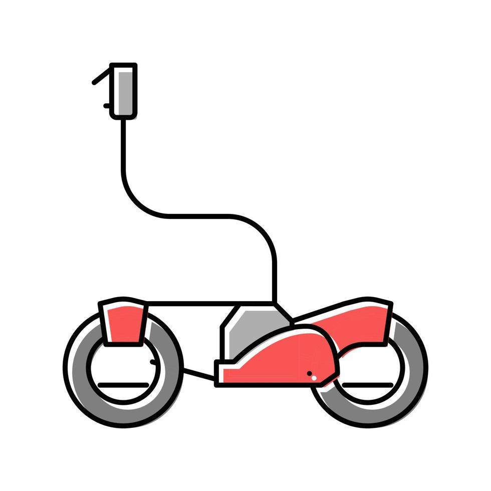 motorized vehicle transport color icon vector illustration