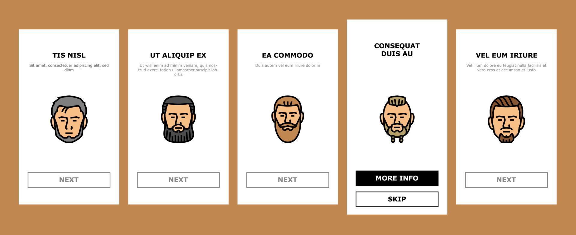 beard hair style face male onboarding icons set vector 18998823 Vector Art at Vecteezy beard hair style face male onboarding icons set vector 18998823 Vector Art at Vecteezy