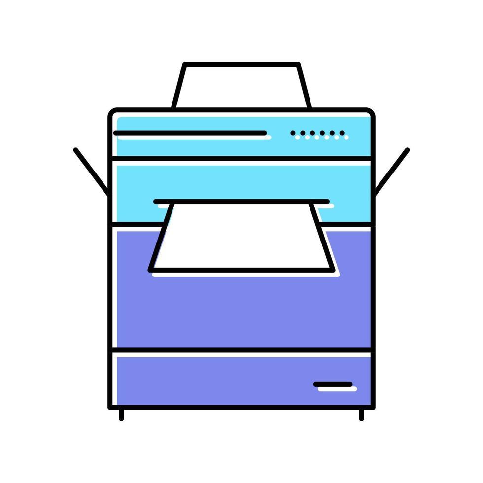 printer office device color icon vector illustration
