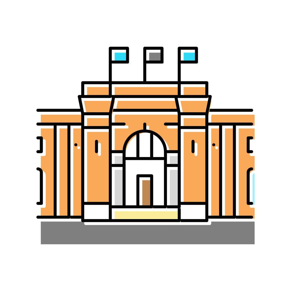 cairo museum color icon vector illustration