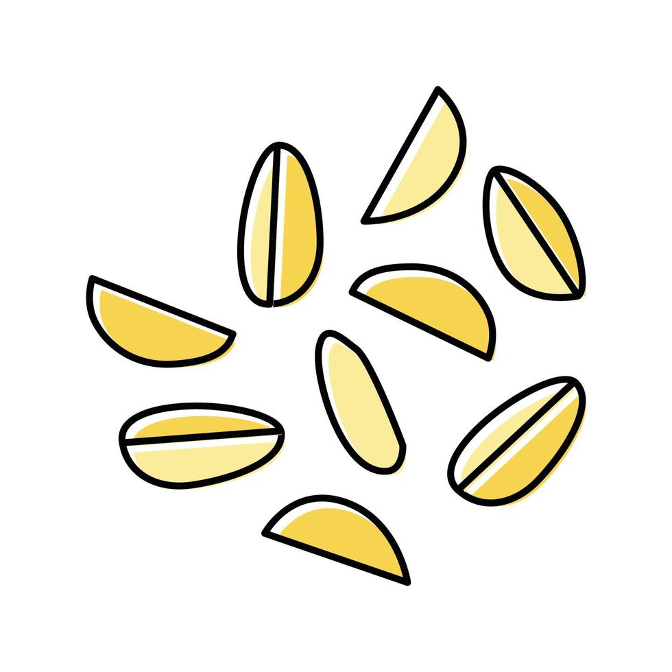 potato wedges color icon vector illustration