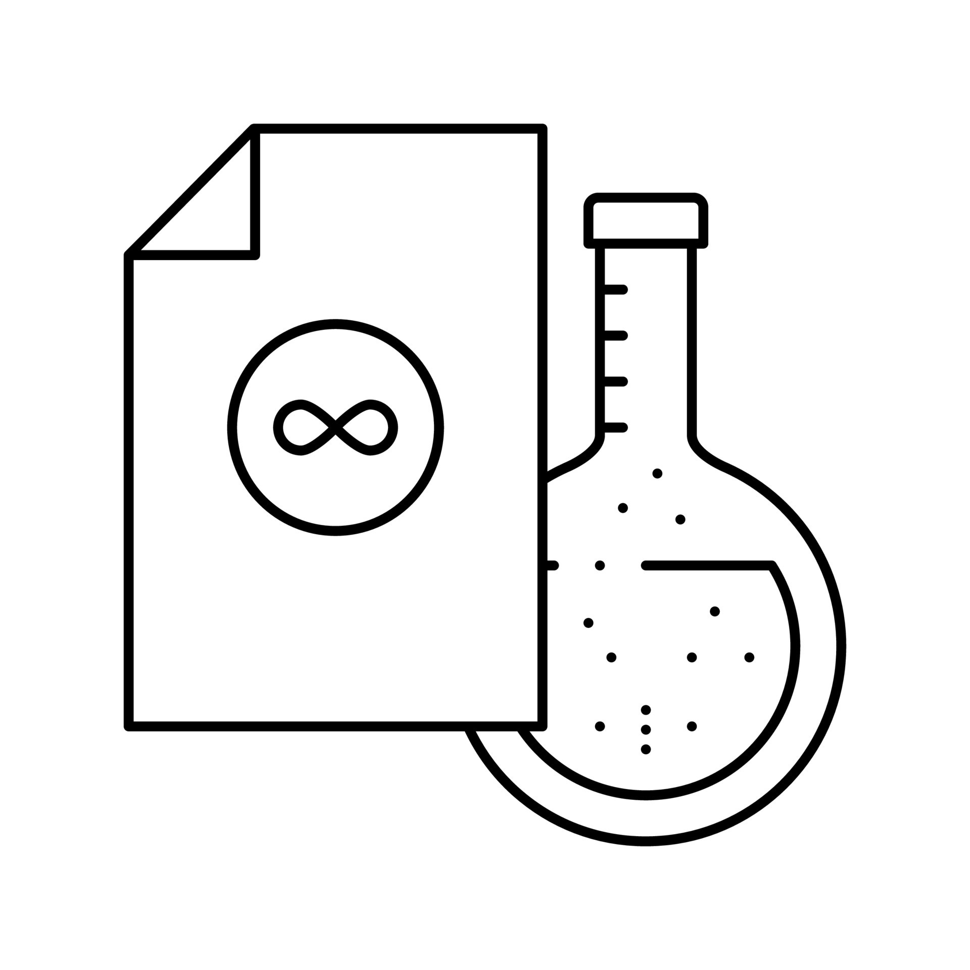 acidfree paper sheet line icon vector illustration 18999392 Vector Art