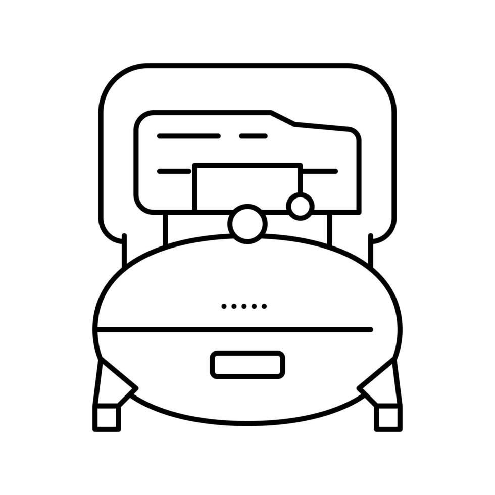 industry air compressor line icon vector illustration