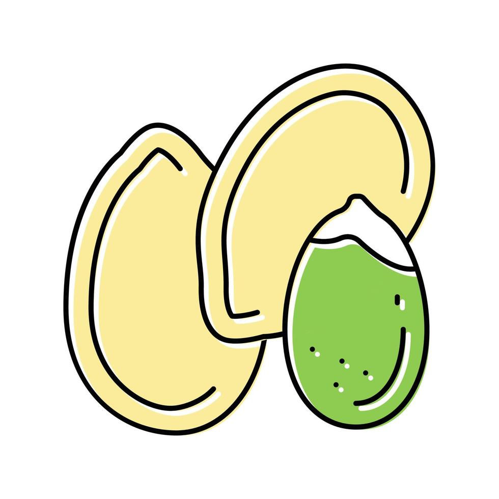 ilustración de vector de icono de color de semilla de calabaza