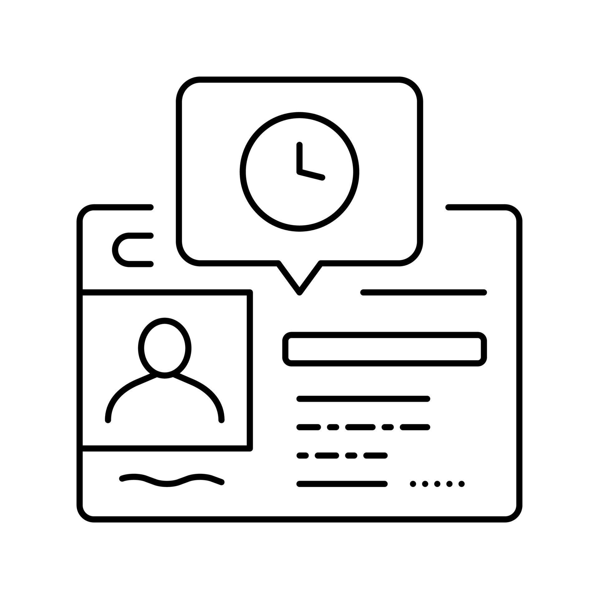 renewal driver license id card line icon vector illustration 18999574