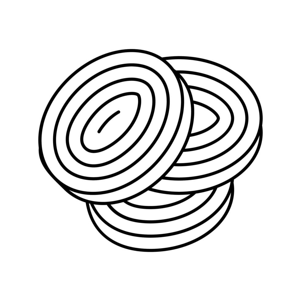 slice onion line icon vector illustration 18999587 Vector Art at Vecteezy