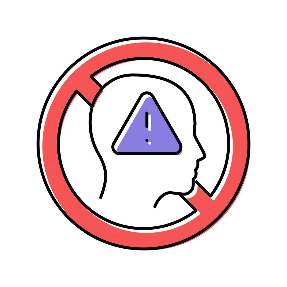 cancel culture color icon vector illustration