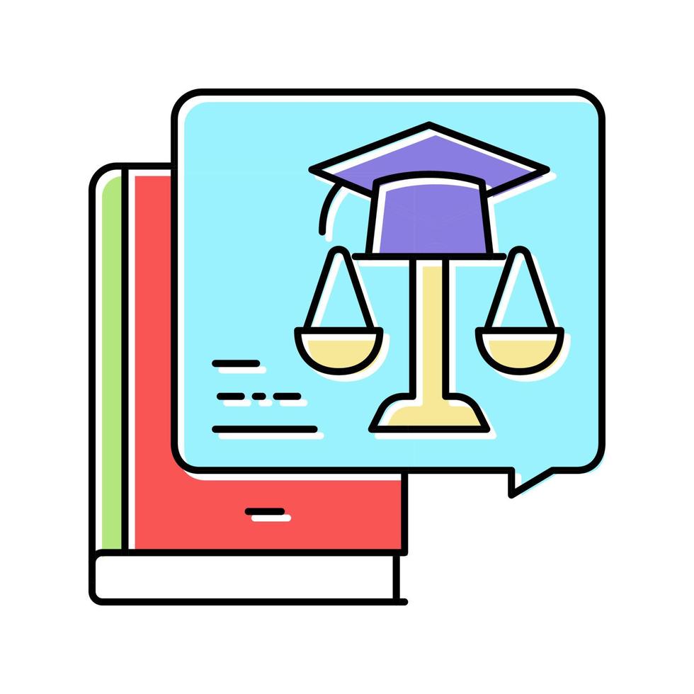 education history color icon vector illustration