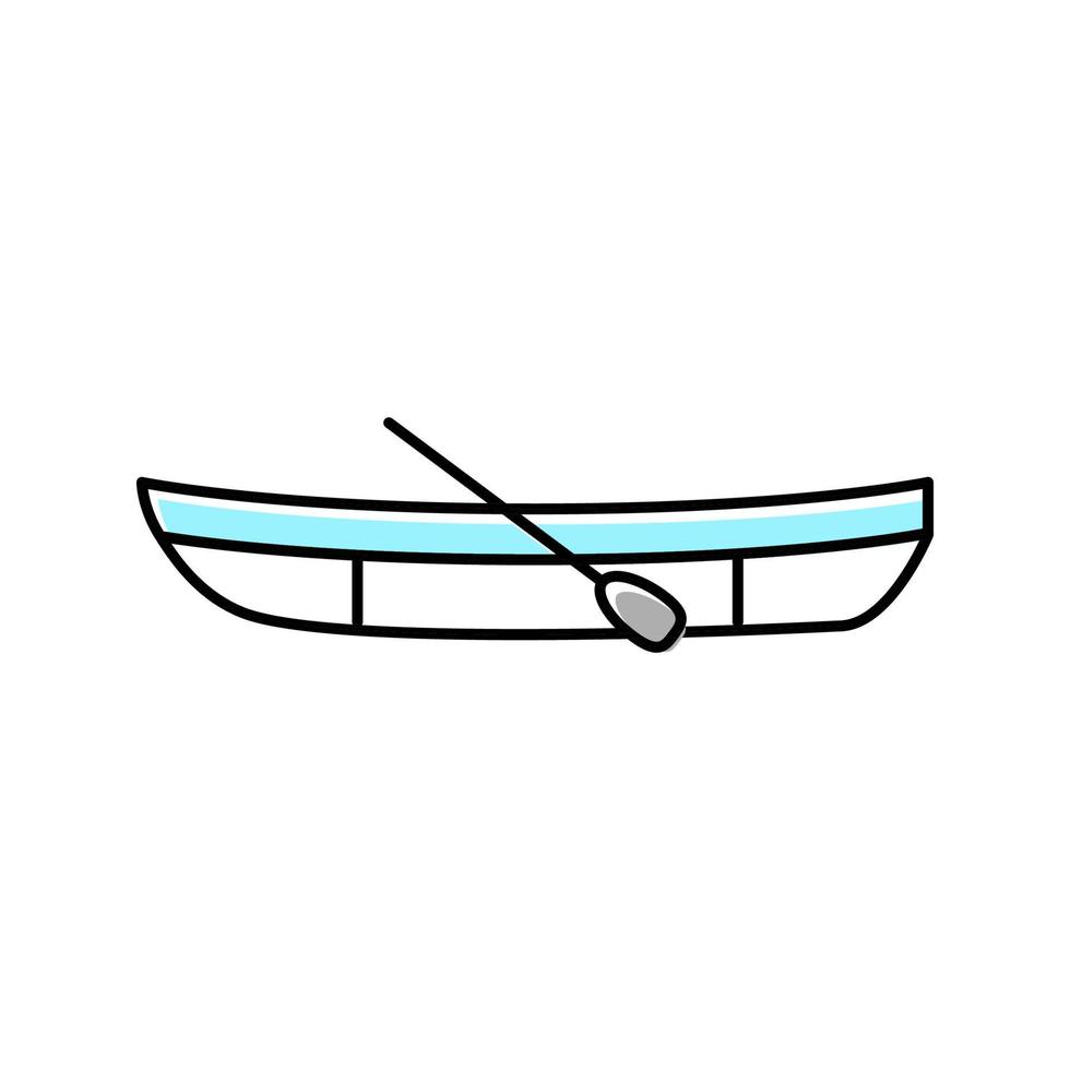 dinghy boat color icon vector illustration