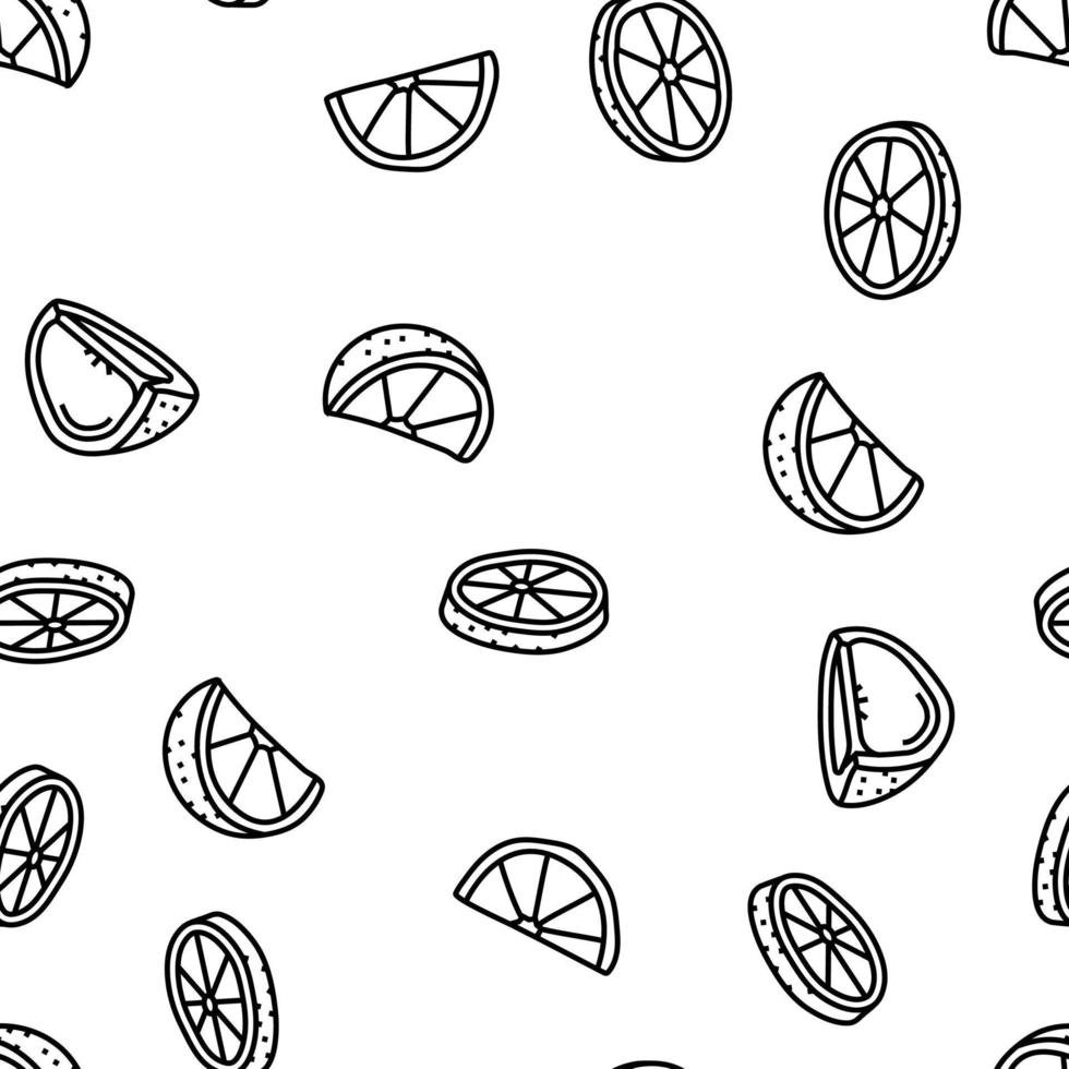 orange citrus fresh slice juice vector seamless pattern