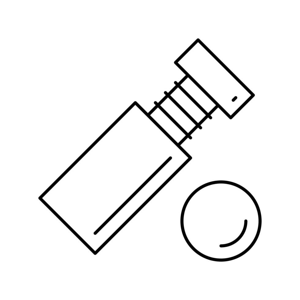 standoff screw line icon vector illustration