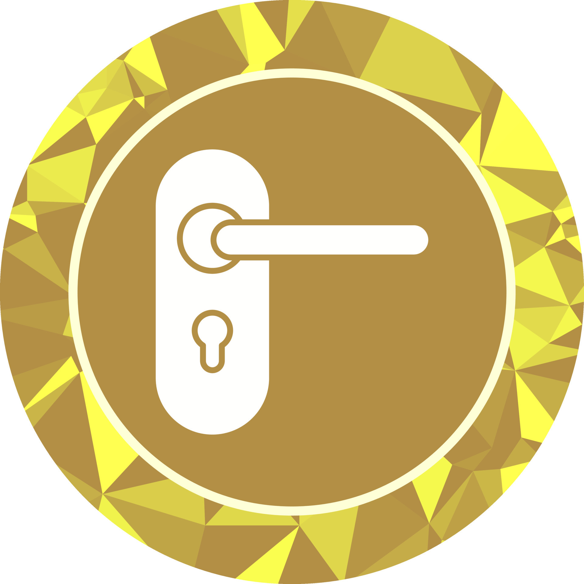 Door Lock Vector Icon 19000206 Vector Art at Vecteezy