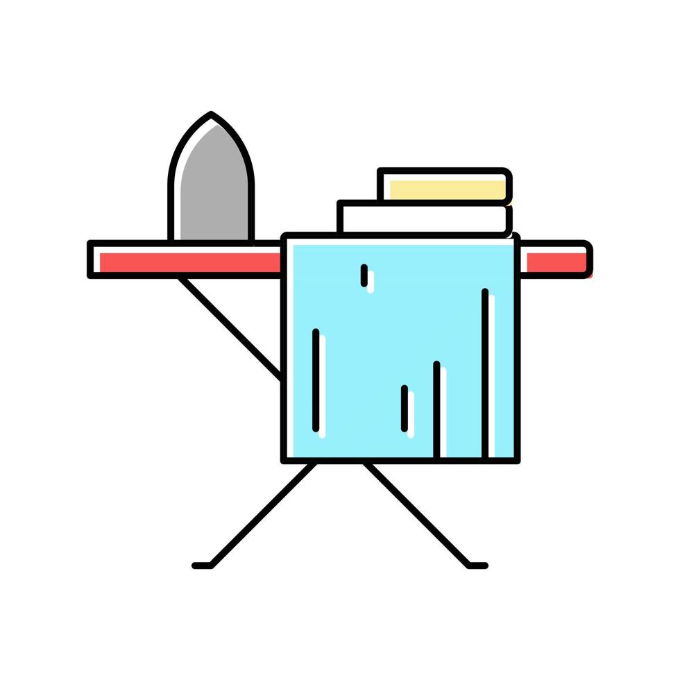 clothes ironing color icon vector illustration