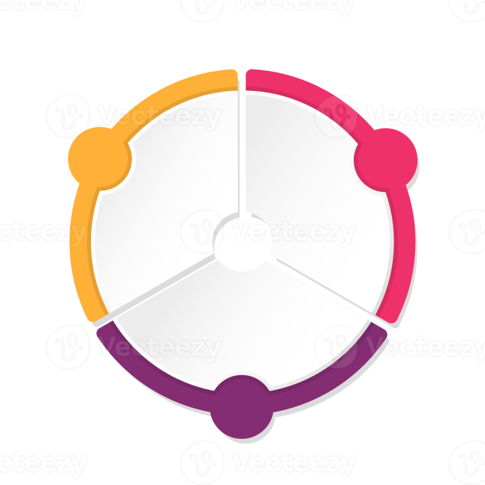 Infographic with 3 steps, process or options. png