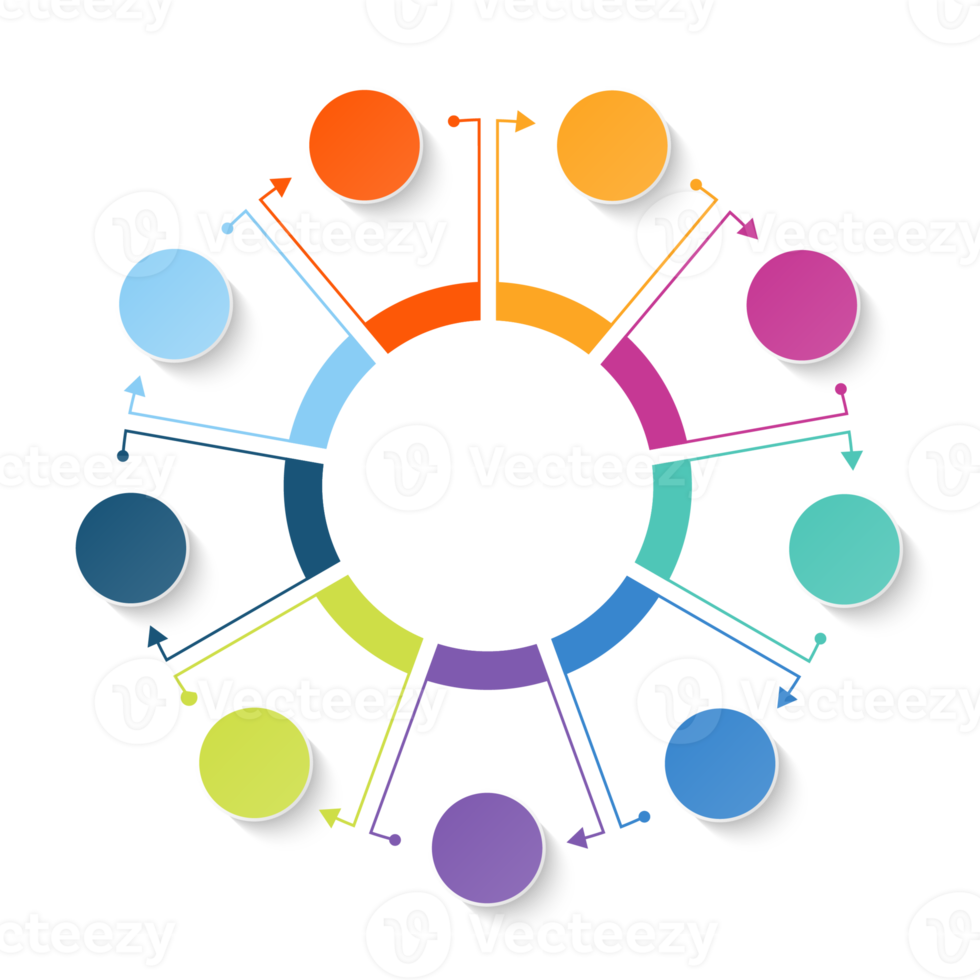 Infographic with 9 steps, process or options. png