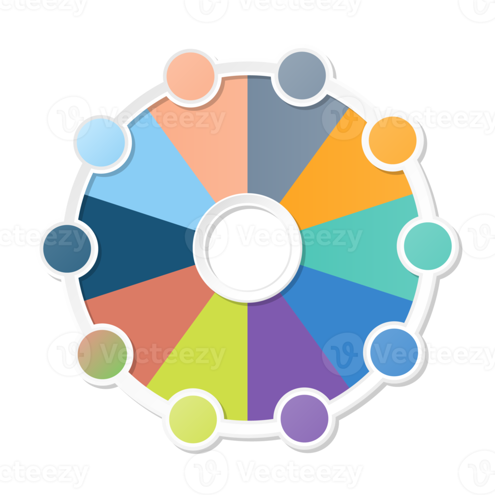 Infographic with 10 steps, process or options. png