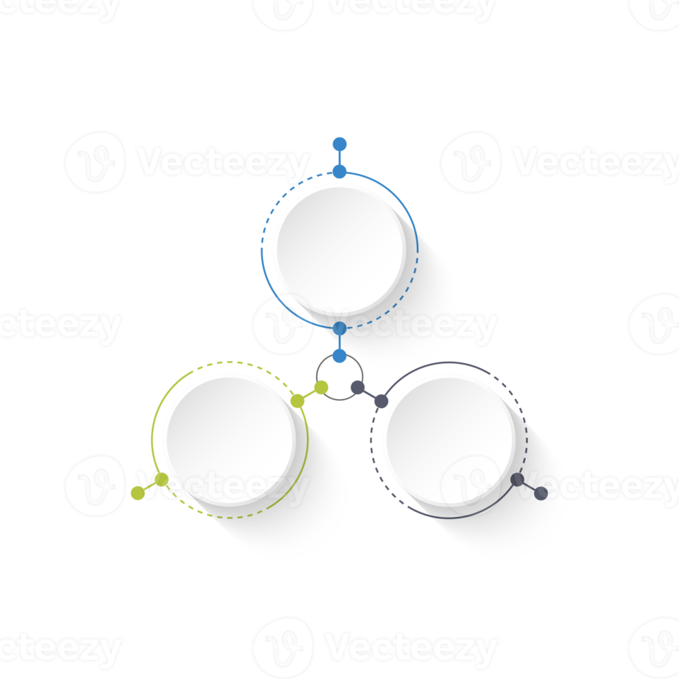 Infographic with 3 steps, process or options. png