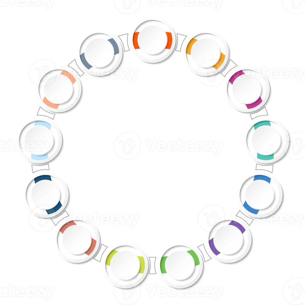 Infographic with 13 steps, process or options. png