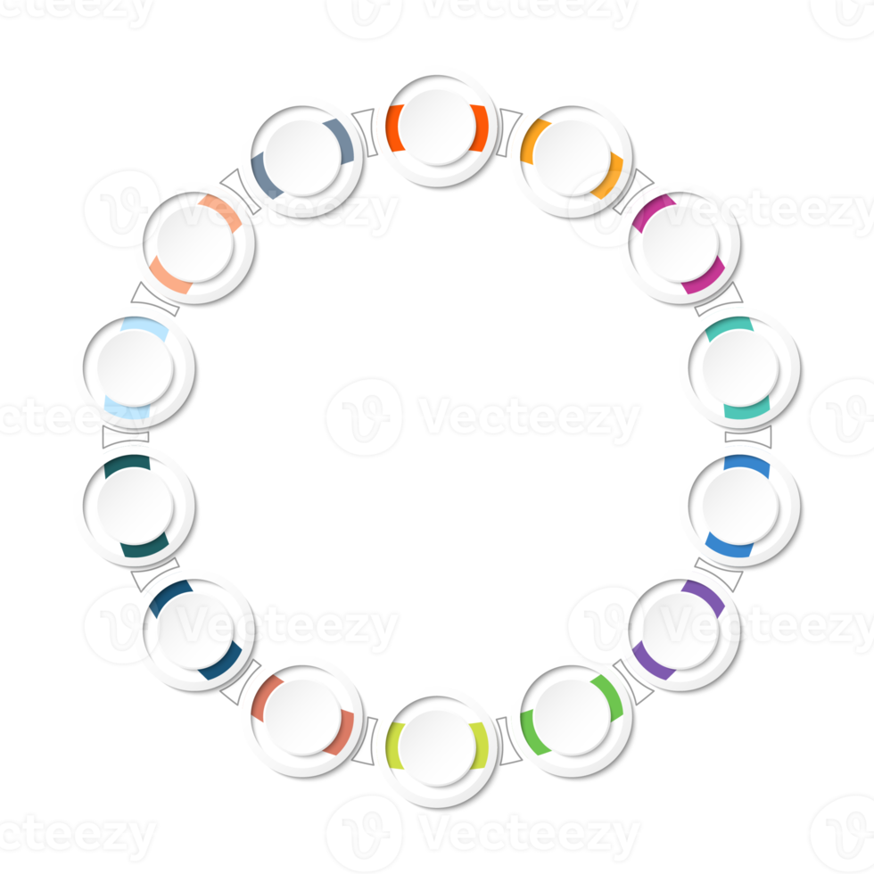 Infographic with 14 steps, process or options. png