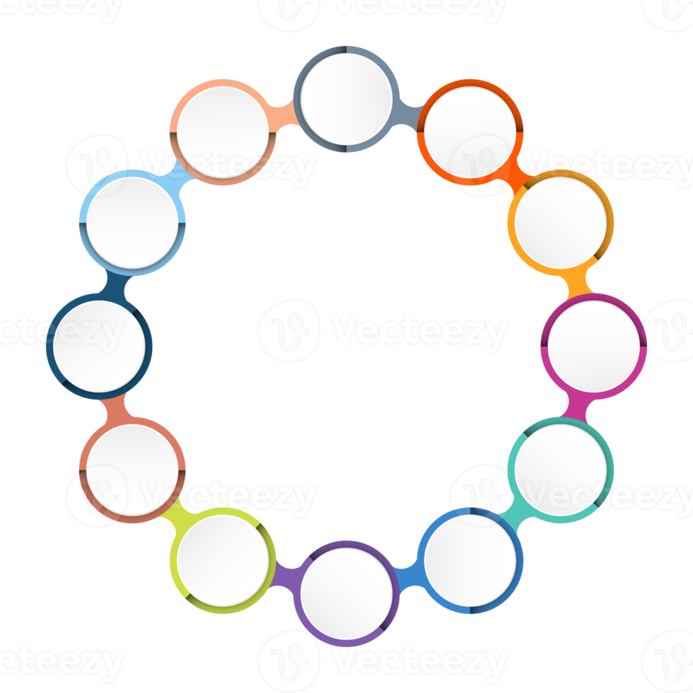 Infographic with 12 steps, process or options. png