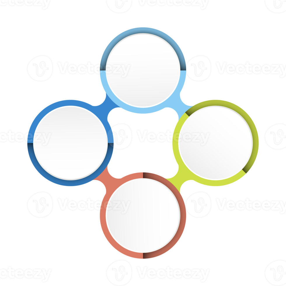 Infographic with 4 steps, process or options. png