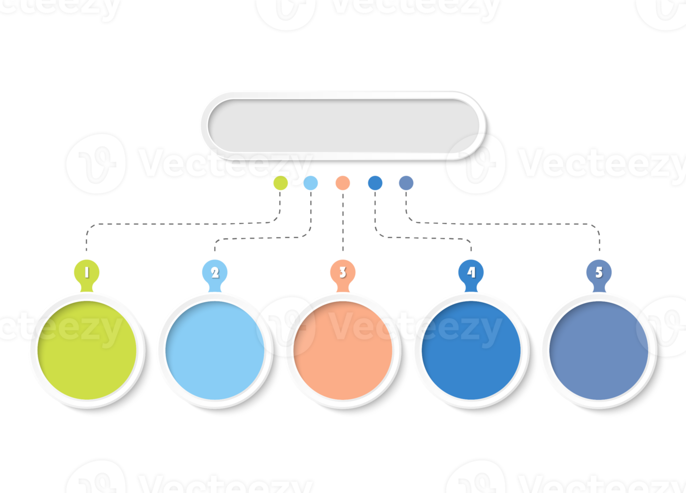 infographic met 5 stappen, werkwijze of opties. png