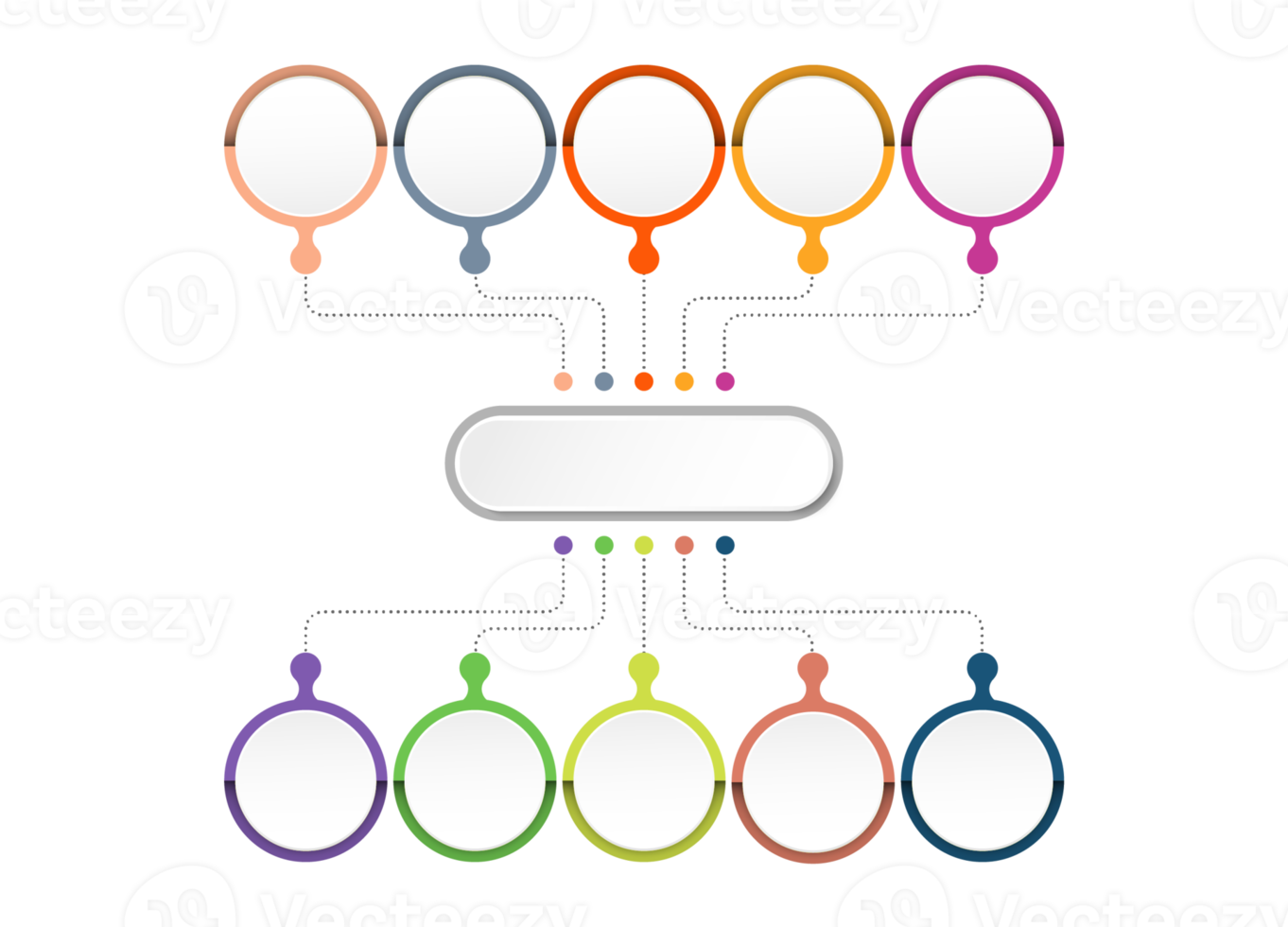 Infographic with 10 steps, process or options. png