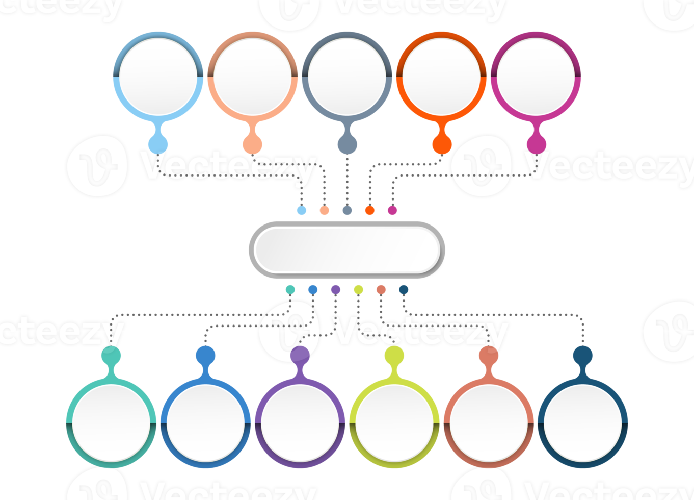 Infographic with 11 steps, process or options. png