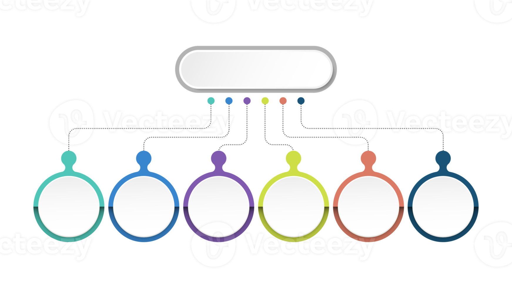 Infographic with 6 steps, process or options. png