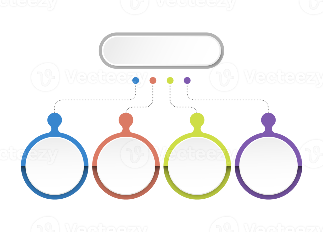 Infographic with 4 steps, process or options. png