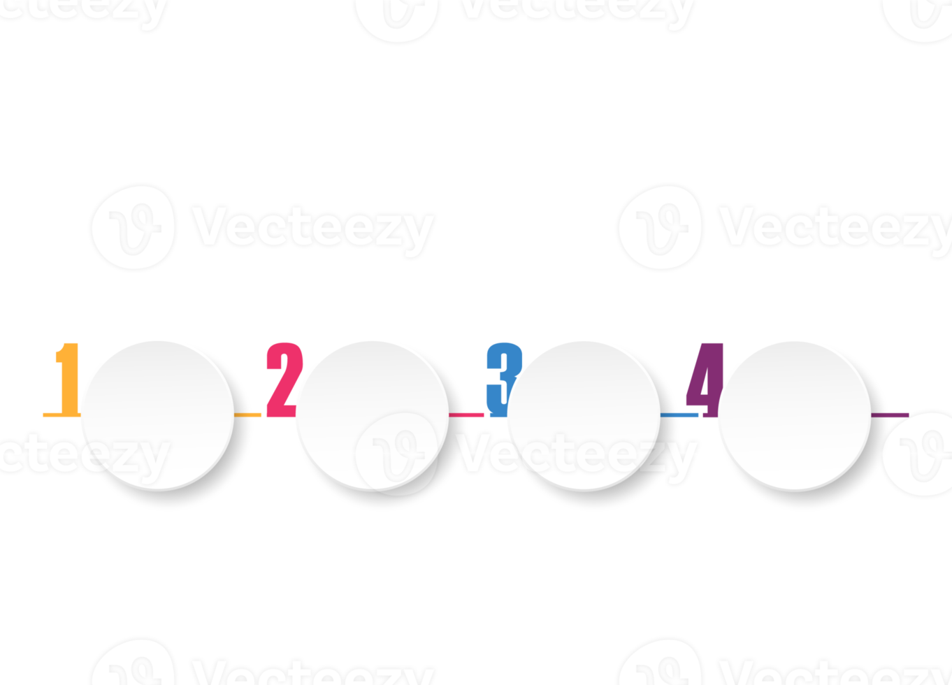 Infographic with 4 steps, process or options. png