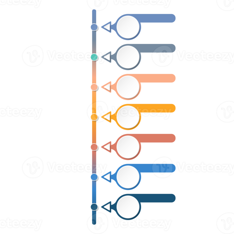 Infographic with 7 steps, process or options. png