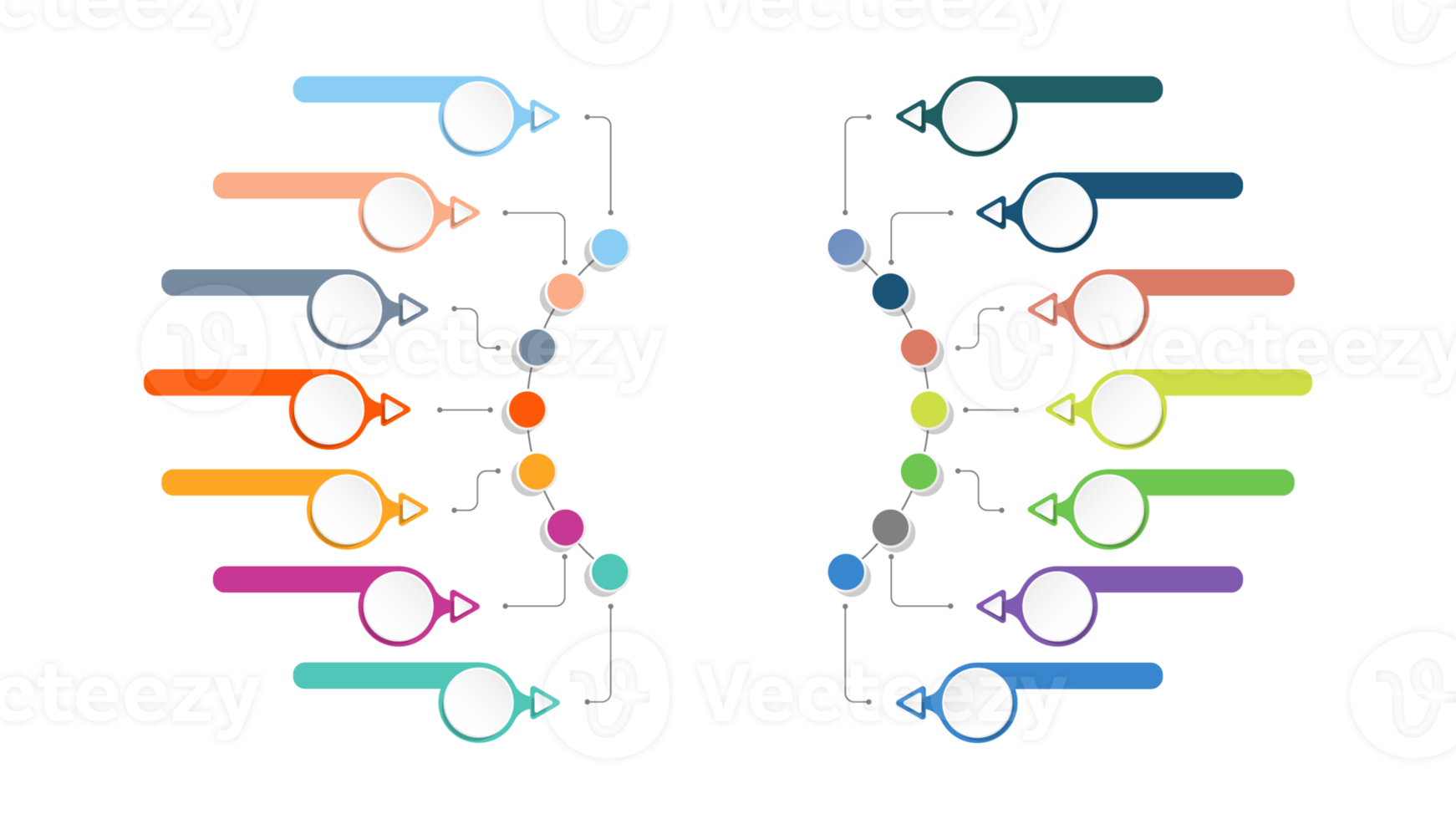 Infographic with 14 steps, process or options. png